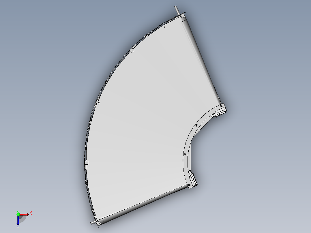 90°转弯机俯视图