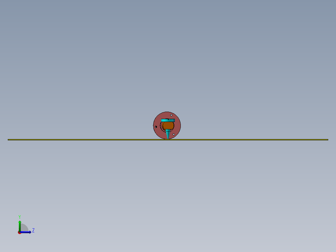 螺杆螺母旋转运动左视图
