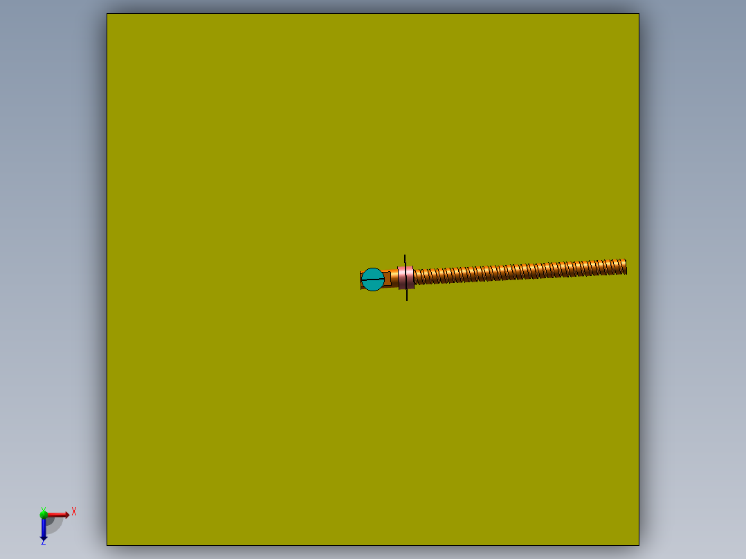 螺杆螺母旋转运动俯视图