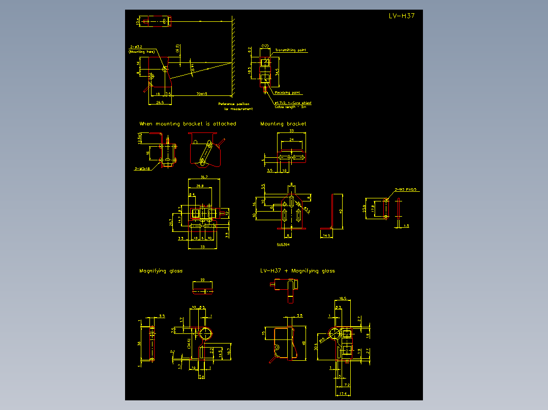 基恩士lv_h37_cad_kc图纸模型