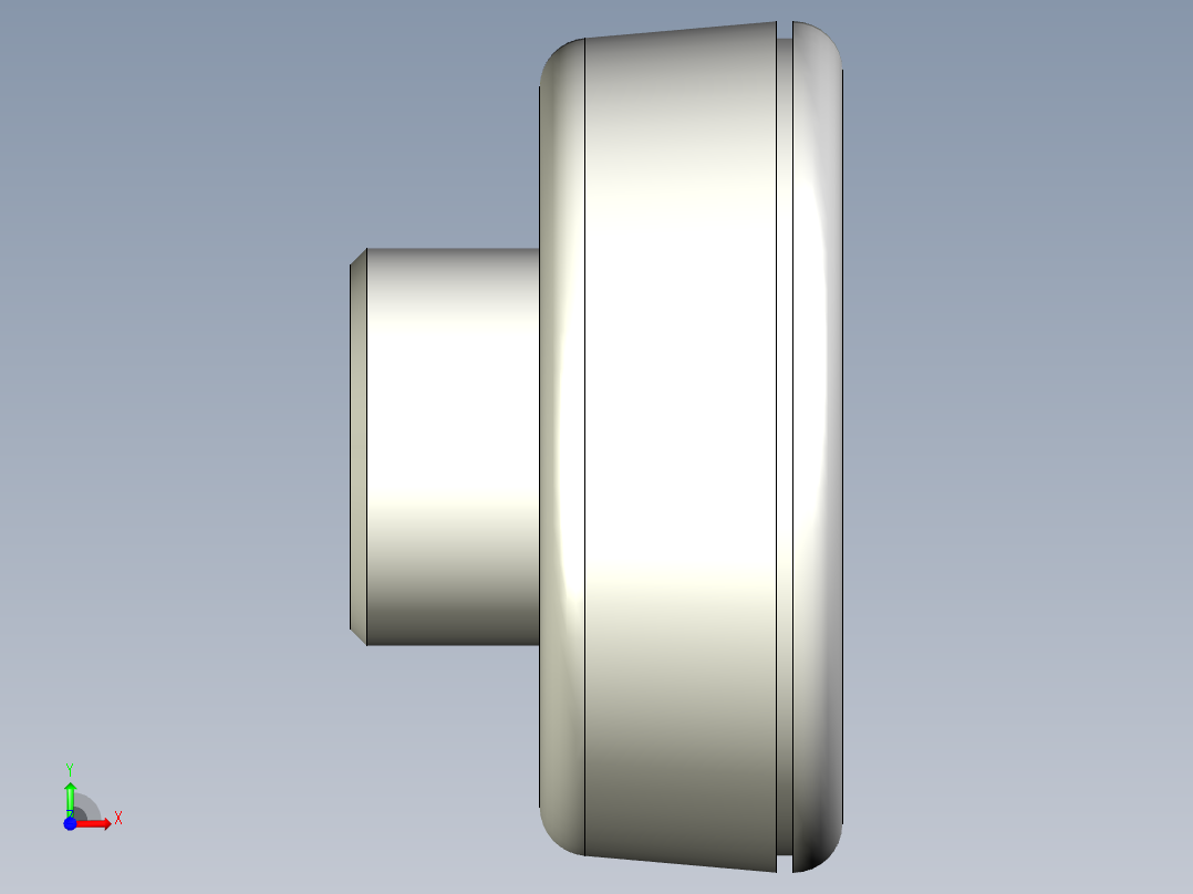 人體工學型把手(母牙)ELK-3D多系列多零件图纸模型前视图