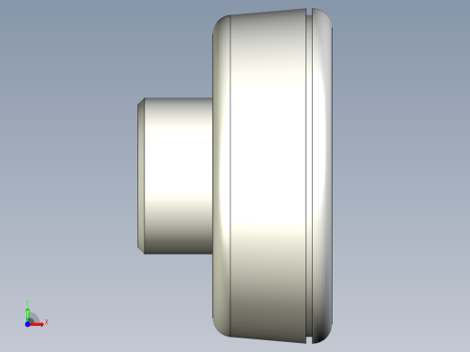 人體工學型把手(母牙)ELK-3D多系列多零件图纸模型前视缩略图