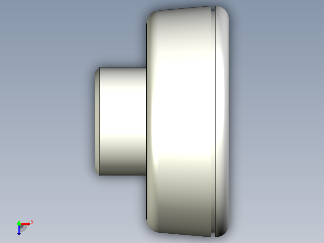 人體工學型把手(母牙)ELK-3D多系列多零件图纸模型俯视图