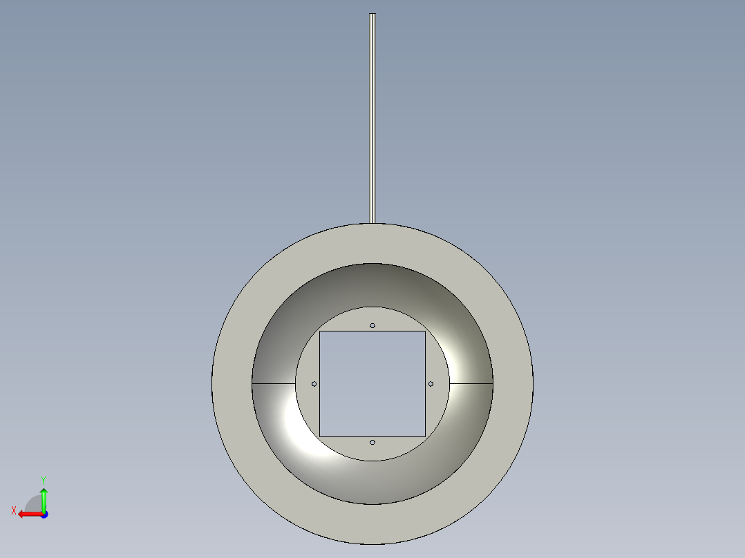 基恩士CA-DDB15_kc图纸模型后视图
