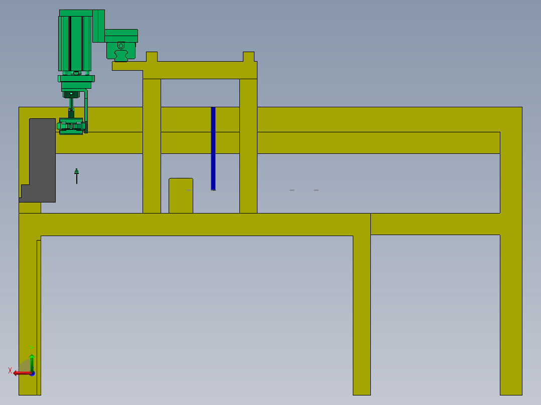 叶片装配生产线后视图