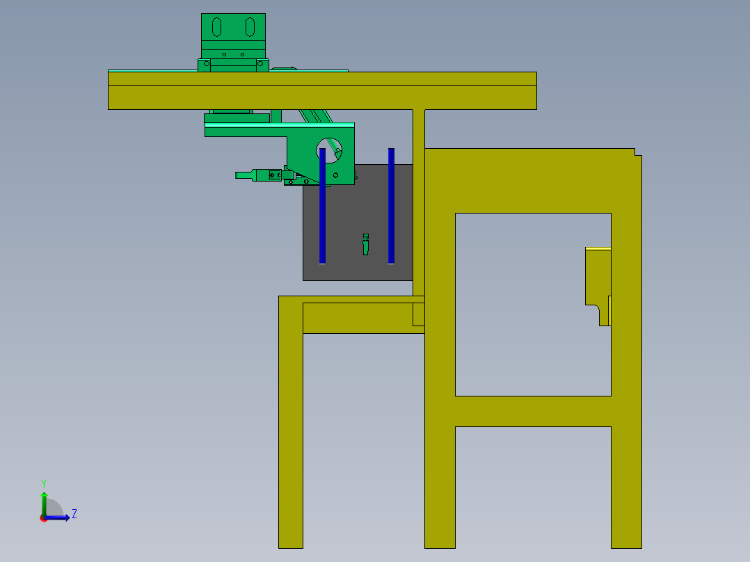 叶片装配生产线左视图