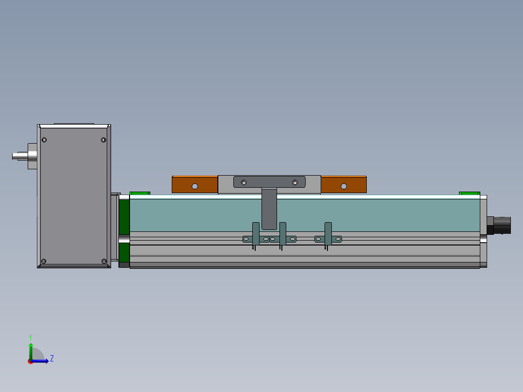 MCB同步带全封闭MCB14-RU-200W左视图
