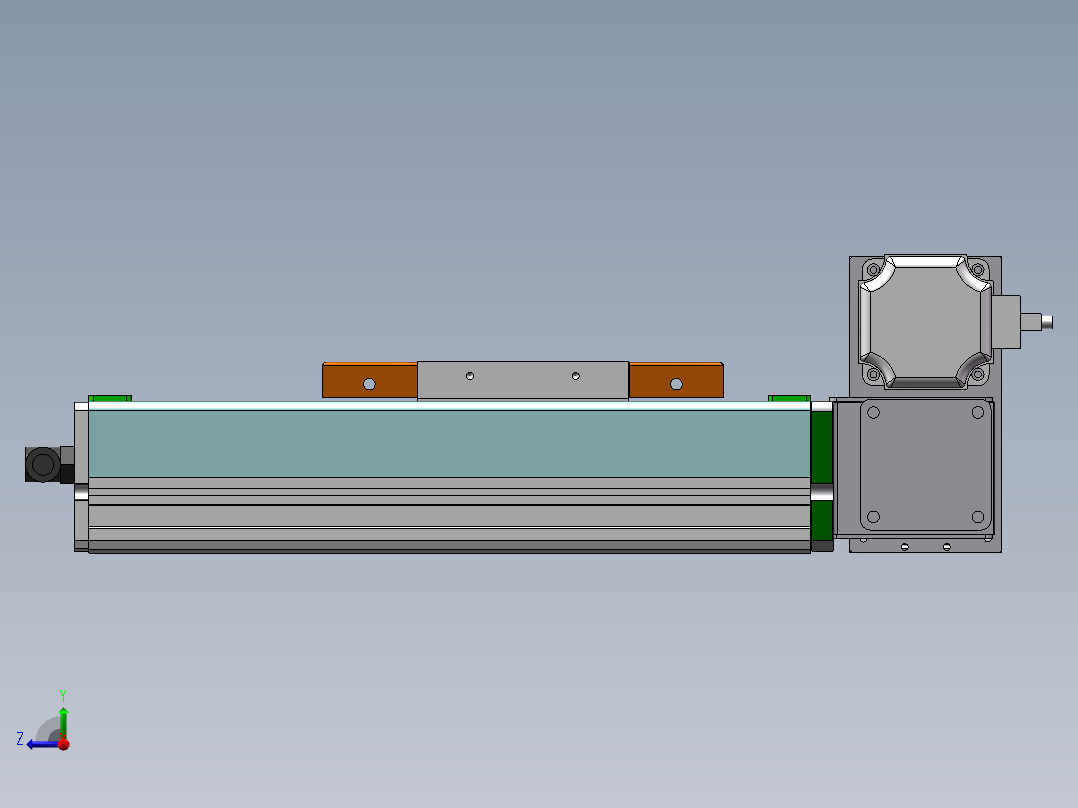 MCB同步带全封闭MCB14-RU-200W右视图