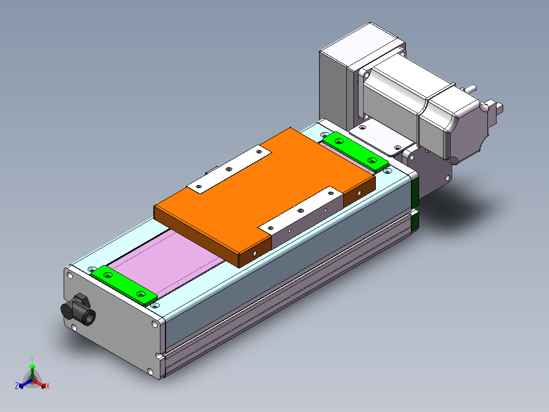 MCB同步带全封闭MCB14-RU-200W正等轴测图