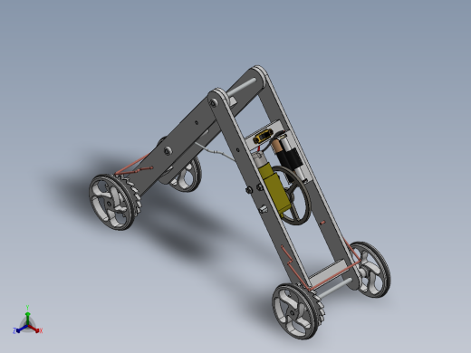 行走的机器2CAD-SolidWorks-step格式