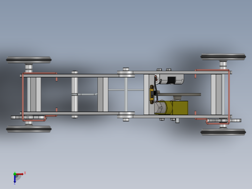 行走的机器2CAD-SolidWorks-step格式俯视缩略图
