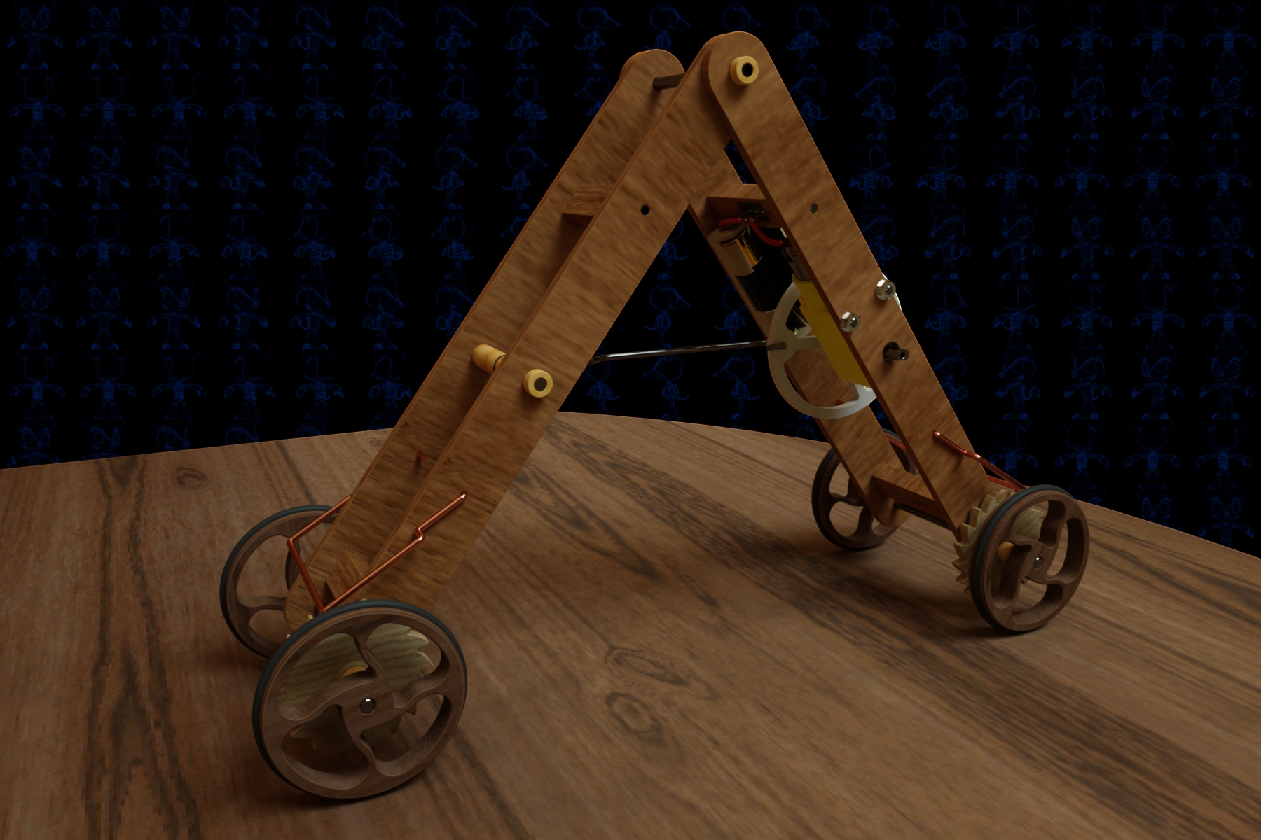 行走的机器2CAD-SolidWorks-step格式