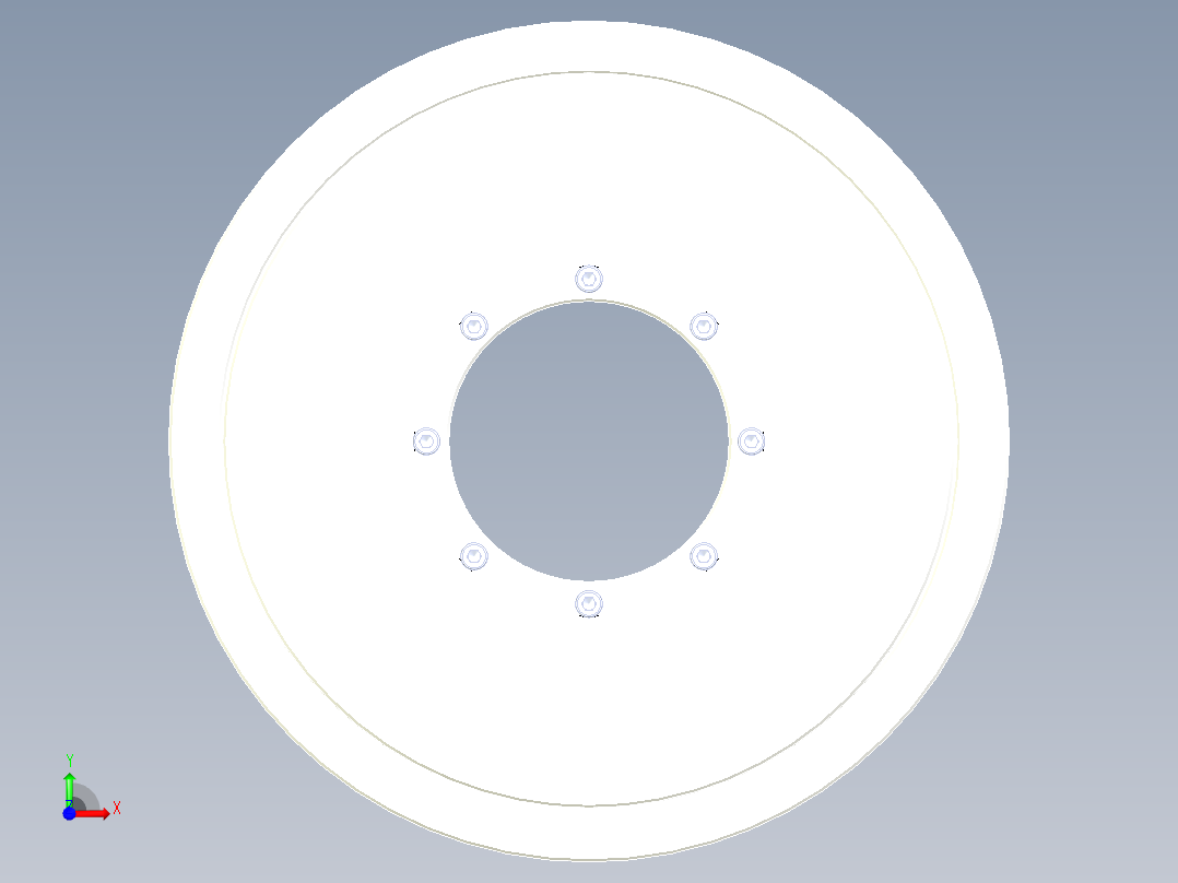 264-300直驱电机前视图