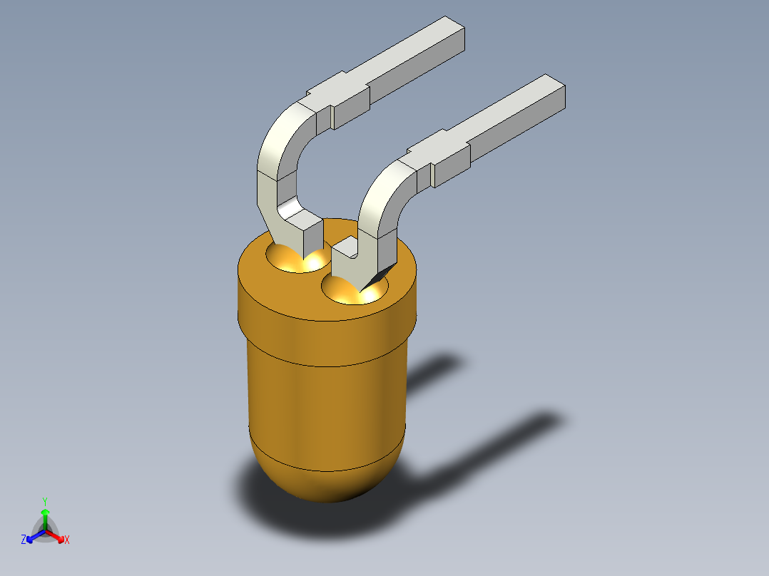 光电元件封装-L-934ED-RA主视图