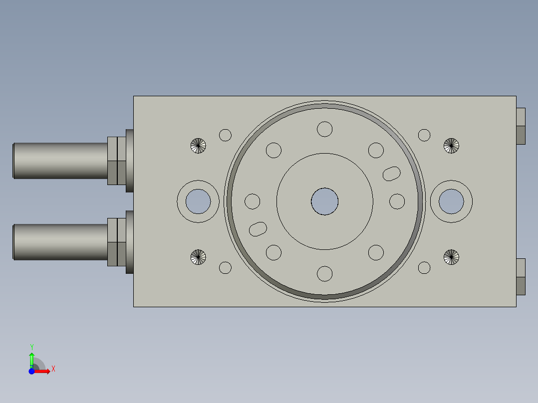 旋转气爪PRC22S前视图