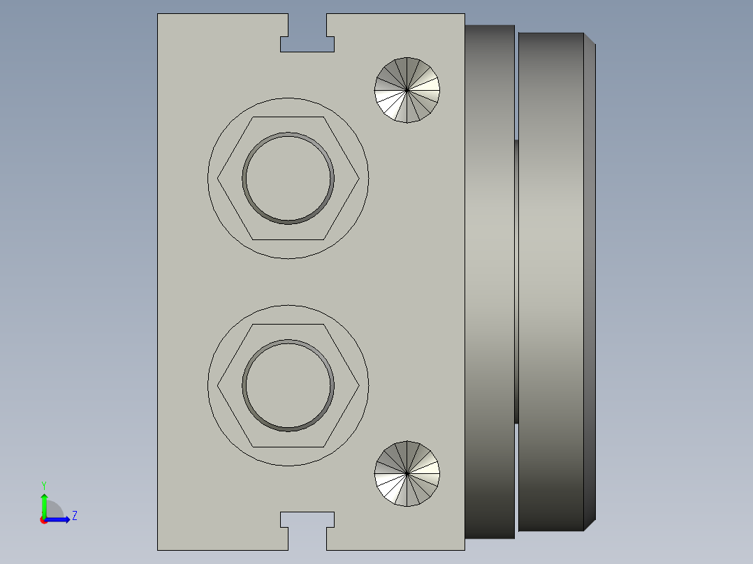 旋转气爪PRC22S左视图