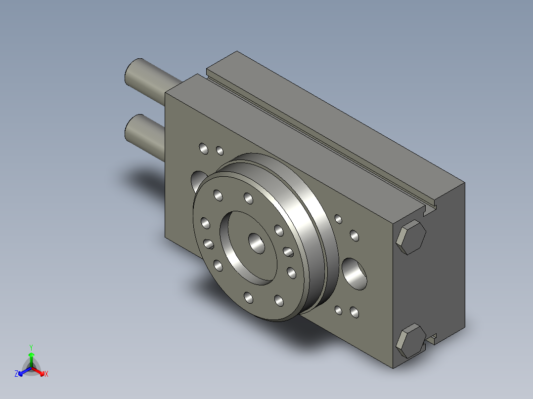 旋转气爪PRC22S正等轴测图