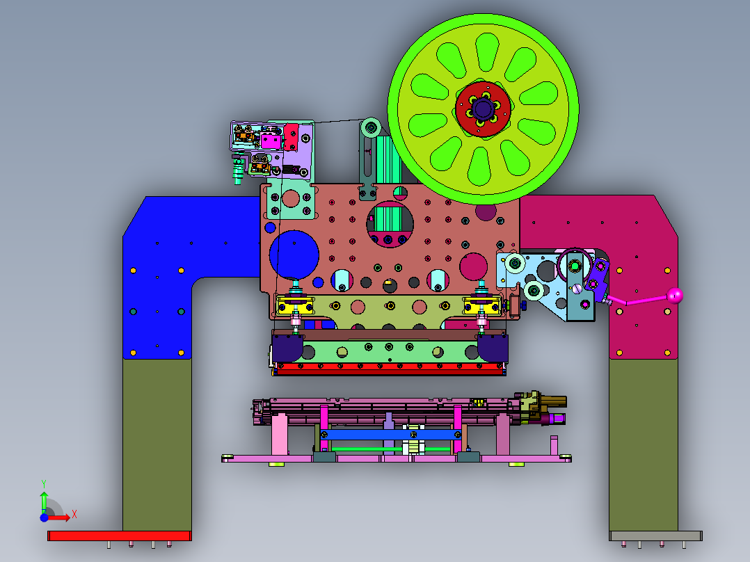 长棉胶条粘贴机前视图