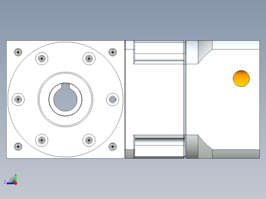 换向器PW90双孔 PGH90-L1 19-70-90-M6.stp右视缩略图