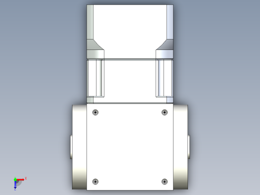换向器PW90双孔 PGH90-L1 19-70-90-M6.stp俯视缩略图