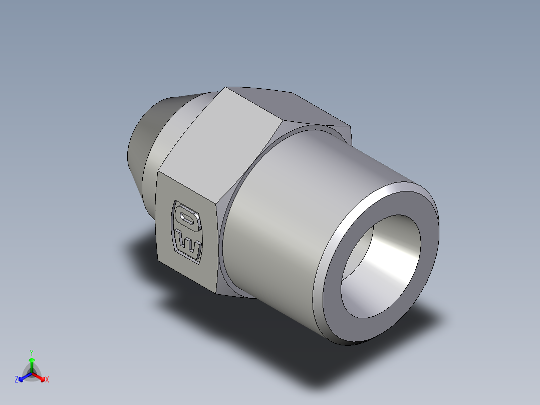 卡套式工业通用硬管接头EO_Weld_connector_AS08SX主视图