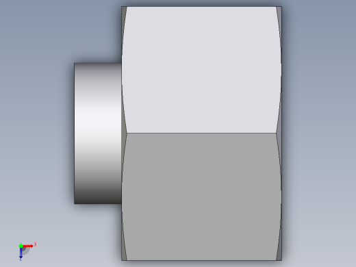 卡套式工业通用硬管接头EO_Blanking_plug_with_nut_for_cones_VKAM15LCF俯视缩略图