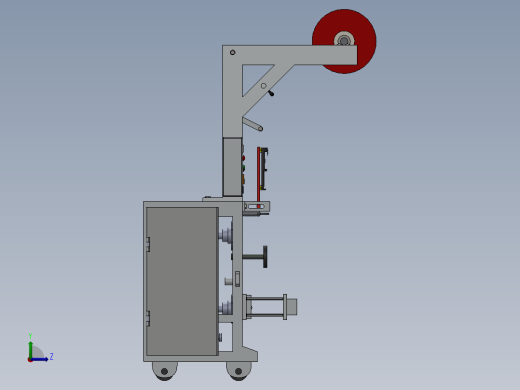 0.5或1公斤包装机三维建模图纸 Solidworks设计 附igs格式左视缩略图
