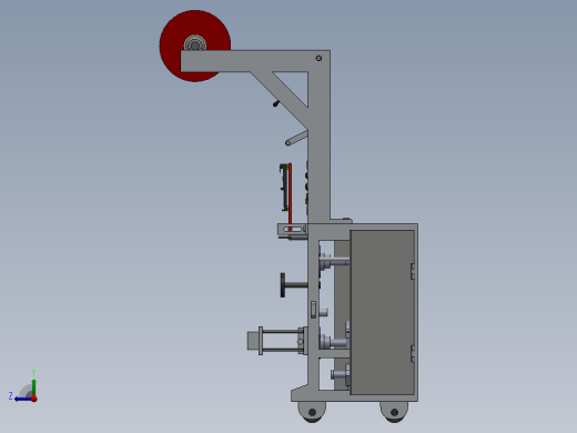 0.5或1公斤包装机三维建模图纸 Solidworks设计 附igs格式右视缩略图