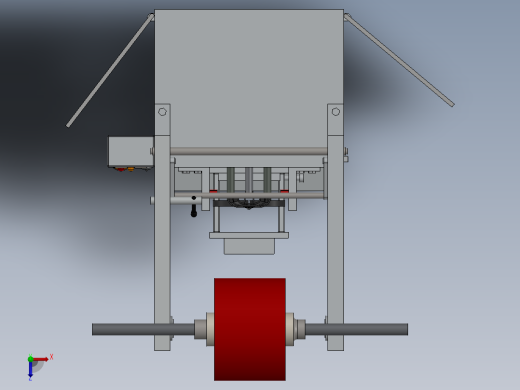 0.5或1公斤包装机三维建模图纸 Solidworks设计 附igs格式俯视缩略图