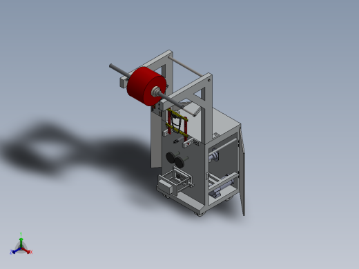 0.5或1公斤包装机三维建模图纸 Solidworks设计 附igs格式正等轴测缩略图