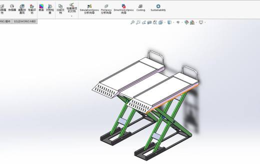 Q333-汽车检修升降台的设计【三维SolidWorks】缩略图