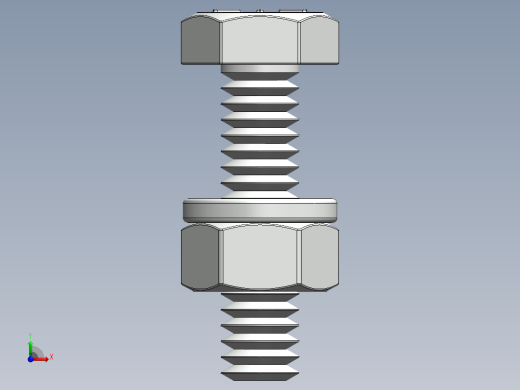紧固件-0.2500 Hex Bolt-02前视缩略图