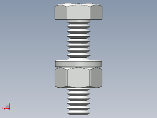 紧固件-0.2500 Hex Bolt-02后视缩略图