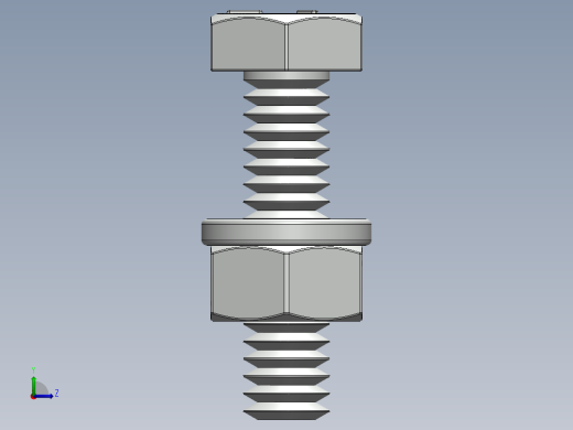 紧固件-0.2500 Hex Bolt-02左视缩略图