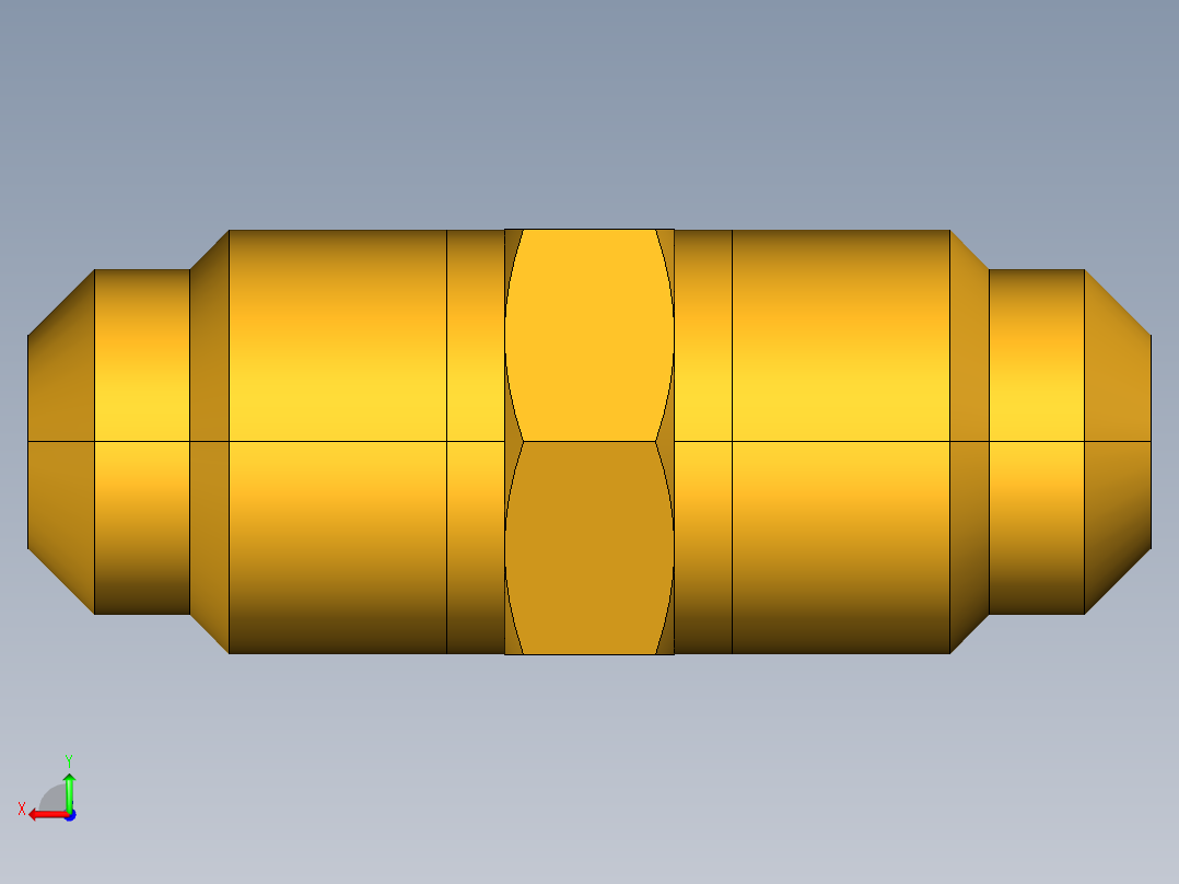 扩口式工业通用硬管接头Union 42F-5后视图