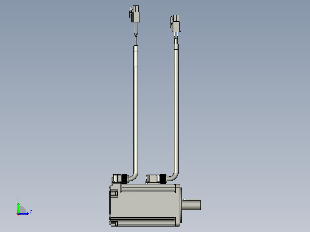 禾川200W无刹车左视图