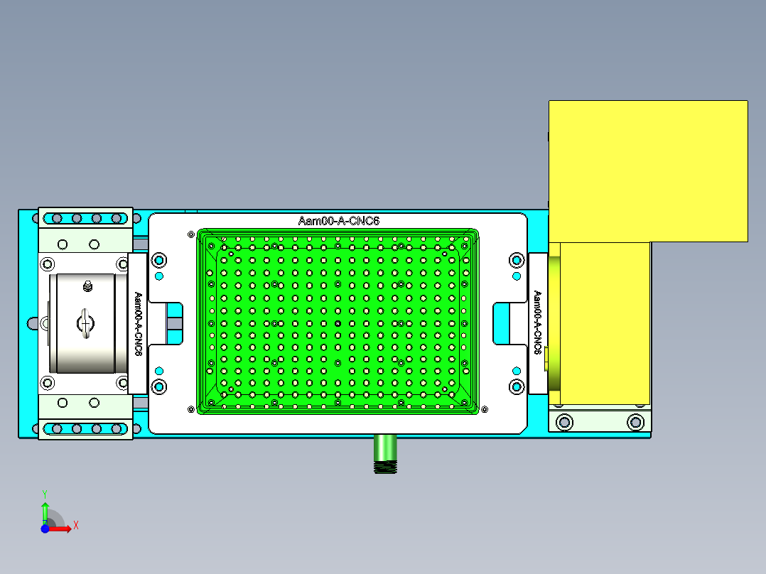 Aam00-A-笔记本CNC工装夹具三维模型CNC6-0430前视图