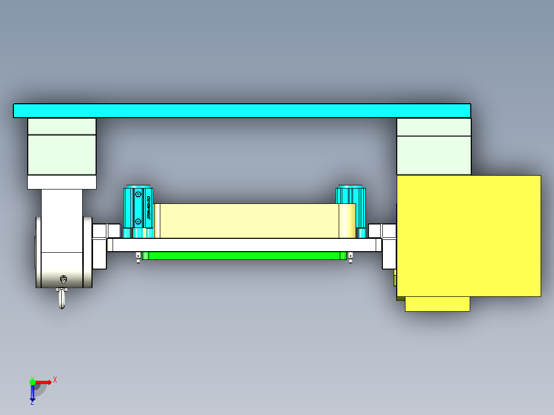 Aam00-A-笔记本CNC工装夹具三维模型CNC6-0430俯视图