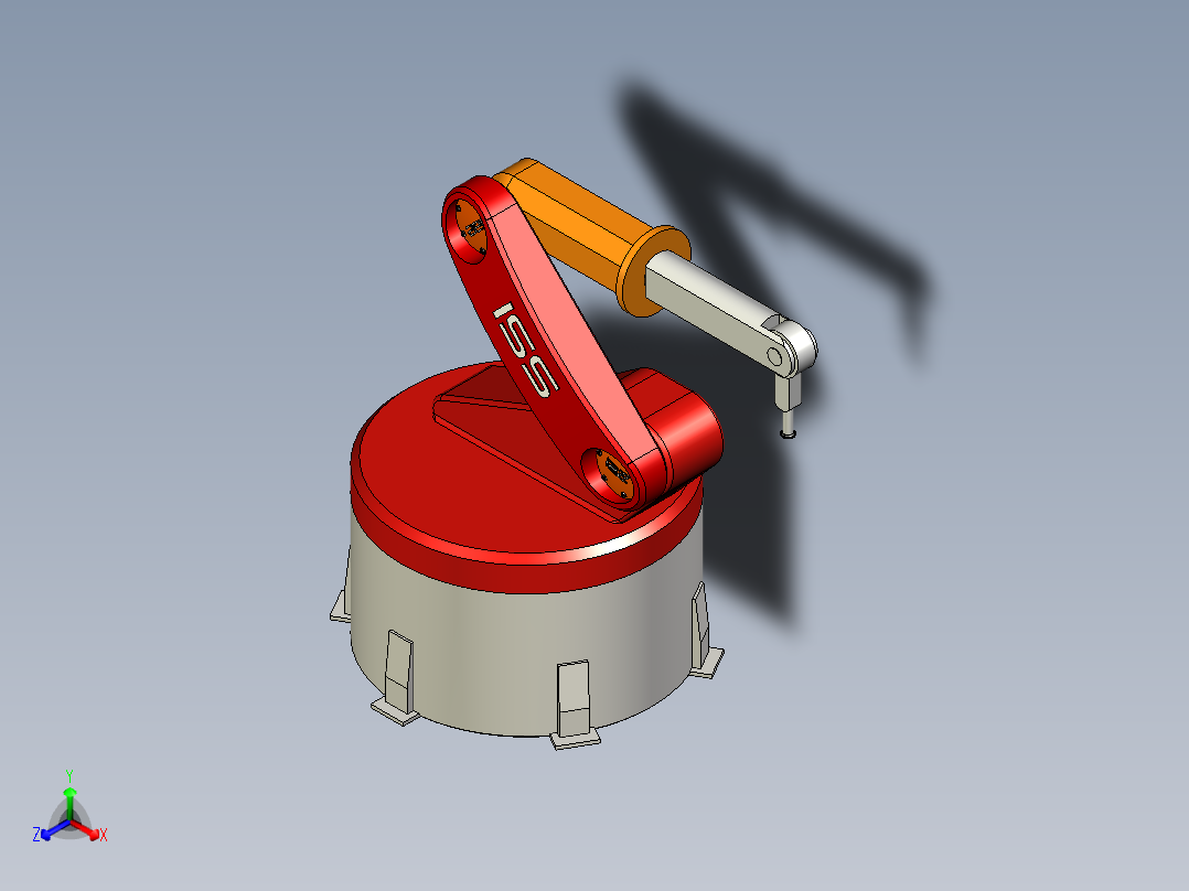 机械臂正等轴测图