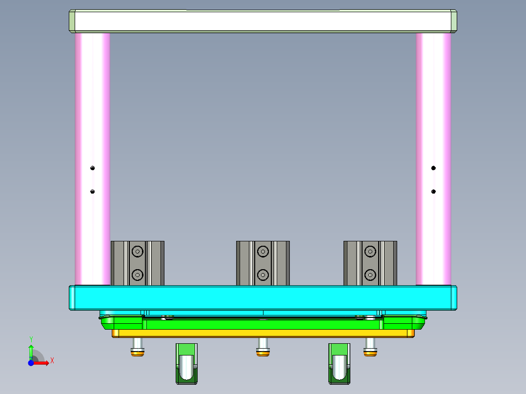 travel-c-笔记本CNC工装夹具三维模型cnc2-0416前视图