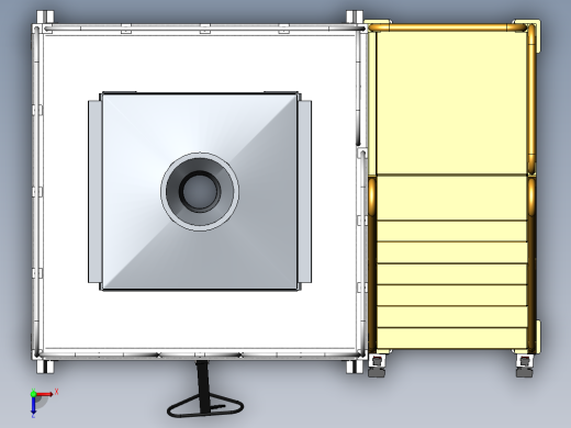 物料混合操作平台sw20可编辑俯视缩略图