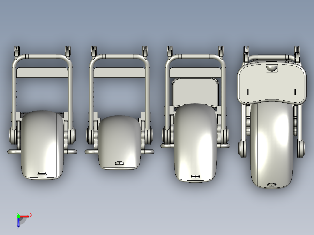 儿童座椅躺椅俯视图