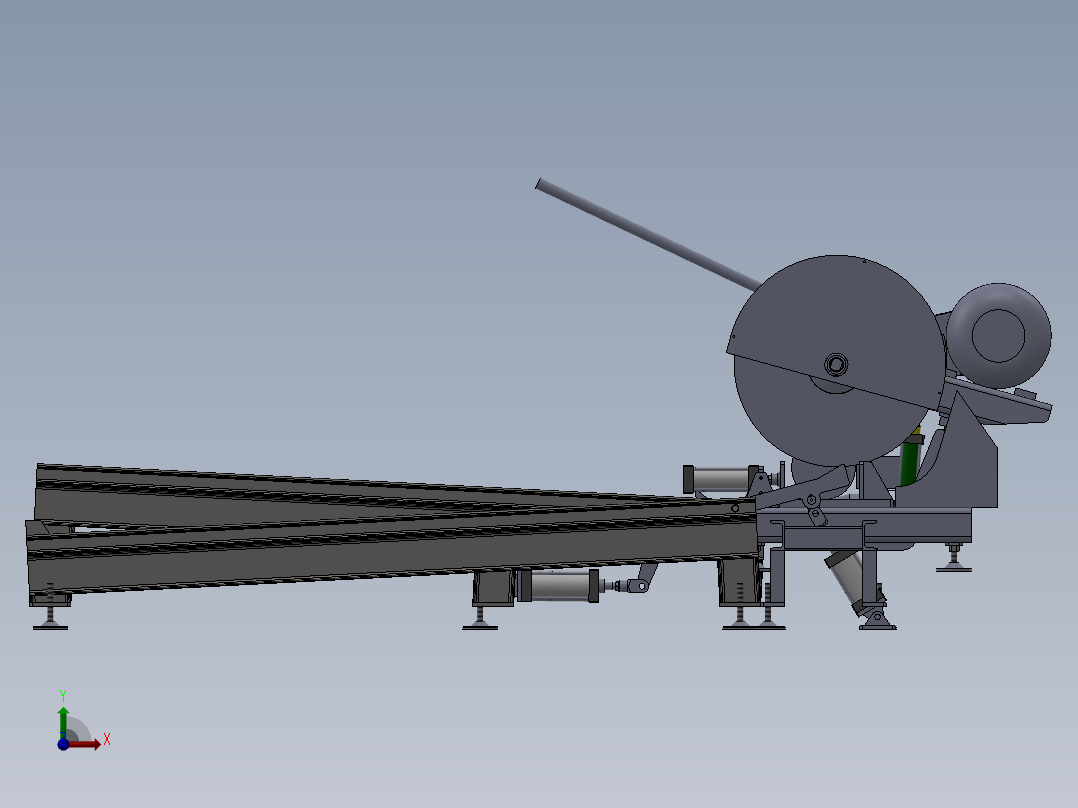 28寸自动铝棒锯前视图