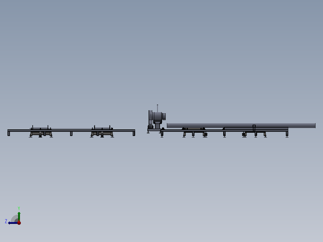 28寸自动铝棒锯右视图