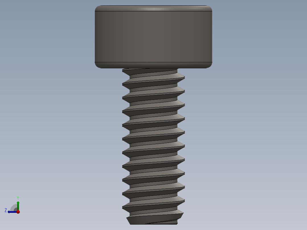 Screw_DIN_912_M1.6x4F_A2.SLDPRT公制内六角螺钉右视图