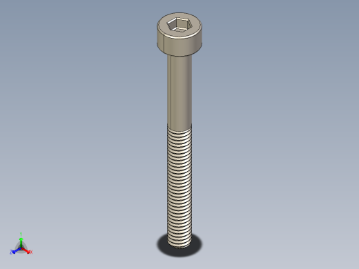Screw_DIN_912_M3x30_A2.STEP公制内六角螺钉