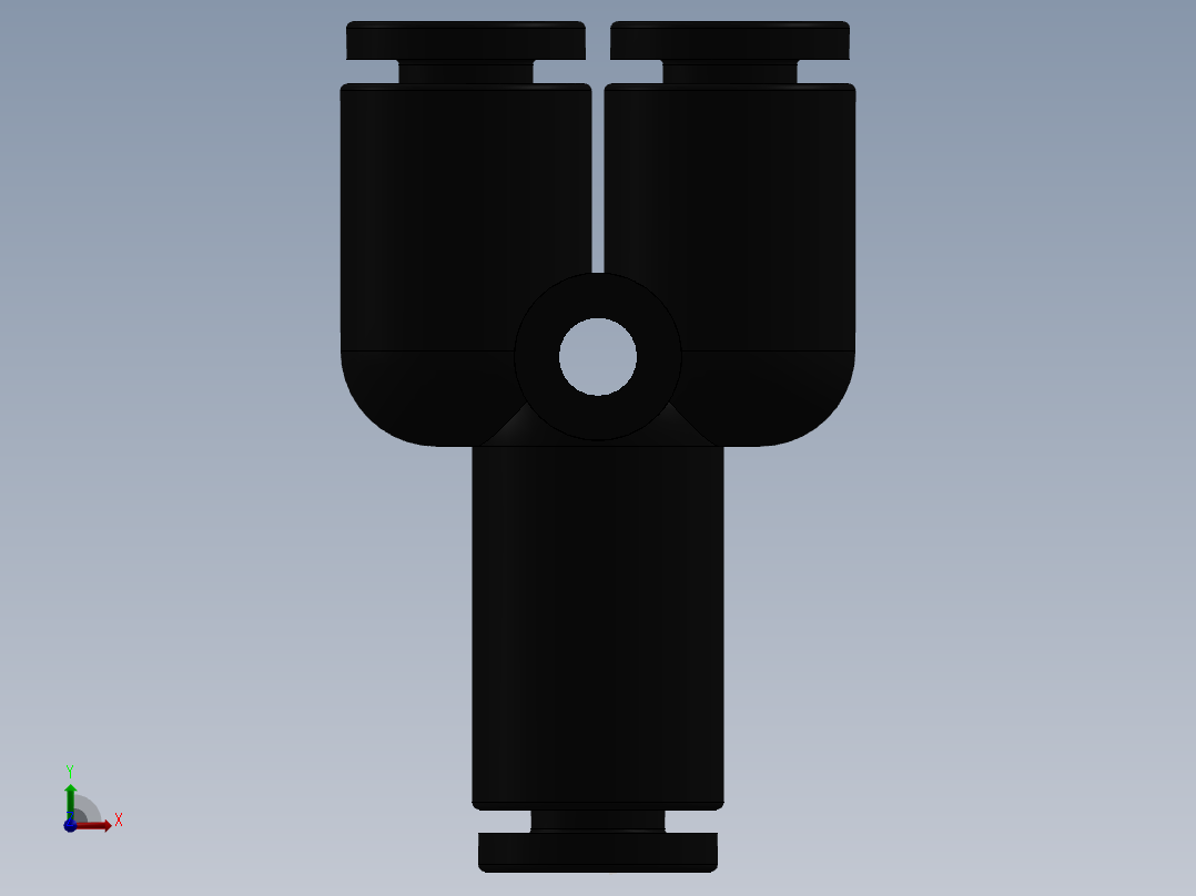 Y型三通 亿日 EPY4前视图