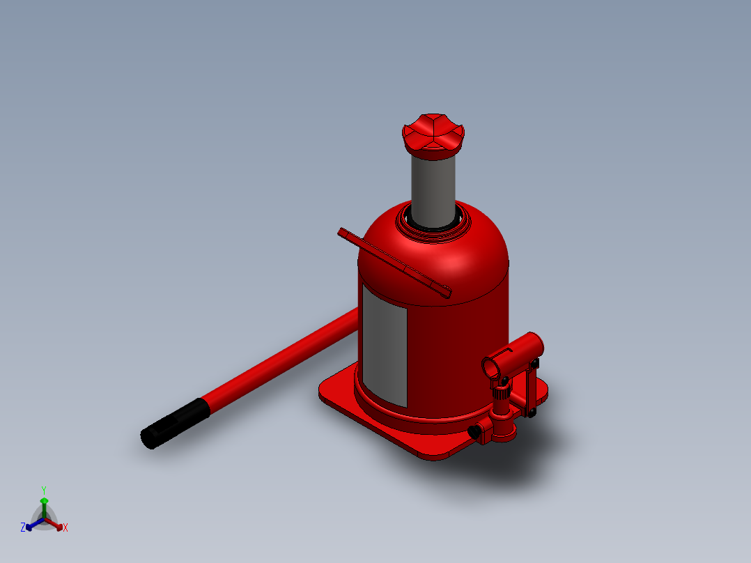 千斤顶(52)正等轴测图