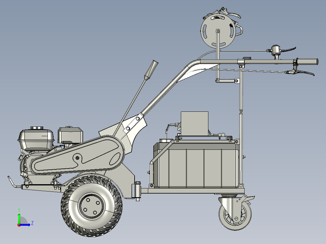 农业机械、播种机(89)左视图
