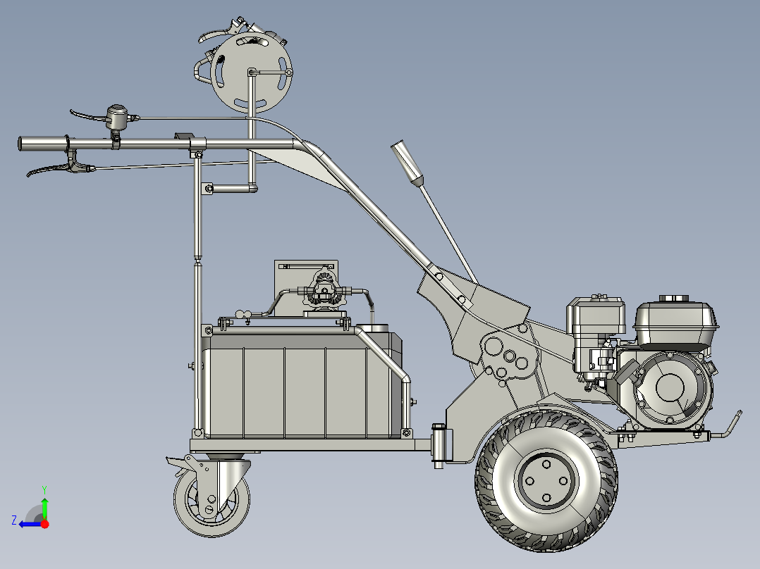 农业机械、播种机(89)右视图